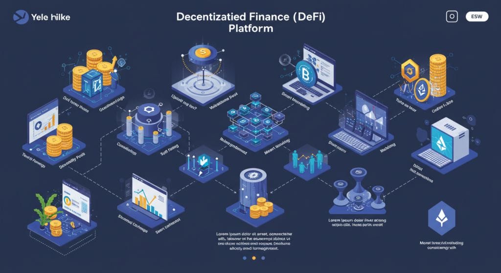 Learn about decentralized finance platforms, yield strategies, staking, and risk management.